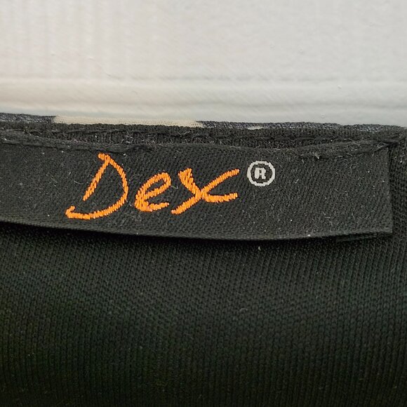 Dex Women's Sleeveless Lace Flowy Top ~ Gray and Black ~ Size XL (Extra Large) ~ - Picture 4 of 5